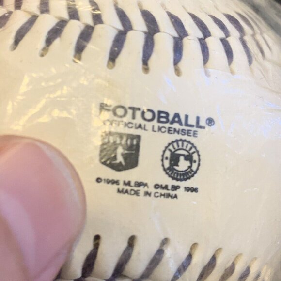 Colorado Rockies Baseball Facsimile Team Autograph Ball Bank One Baylor Mgr 1996 - Picture 2 of 9